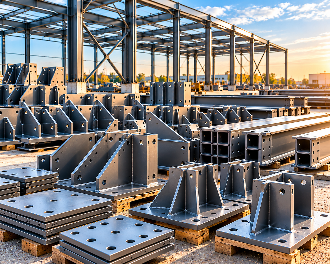 Precision fabricated structural steel components by Manikanta Fabrication Works