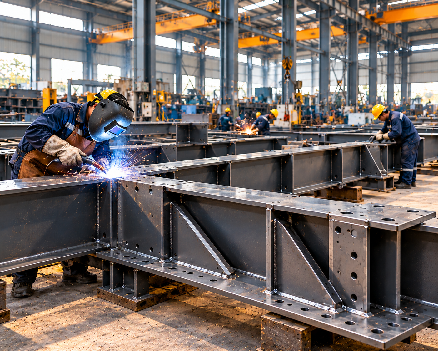 Structural steel fabrication