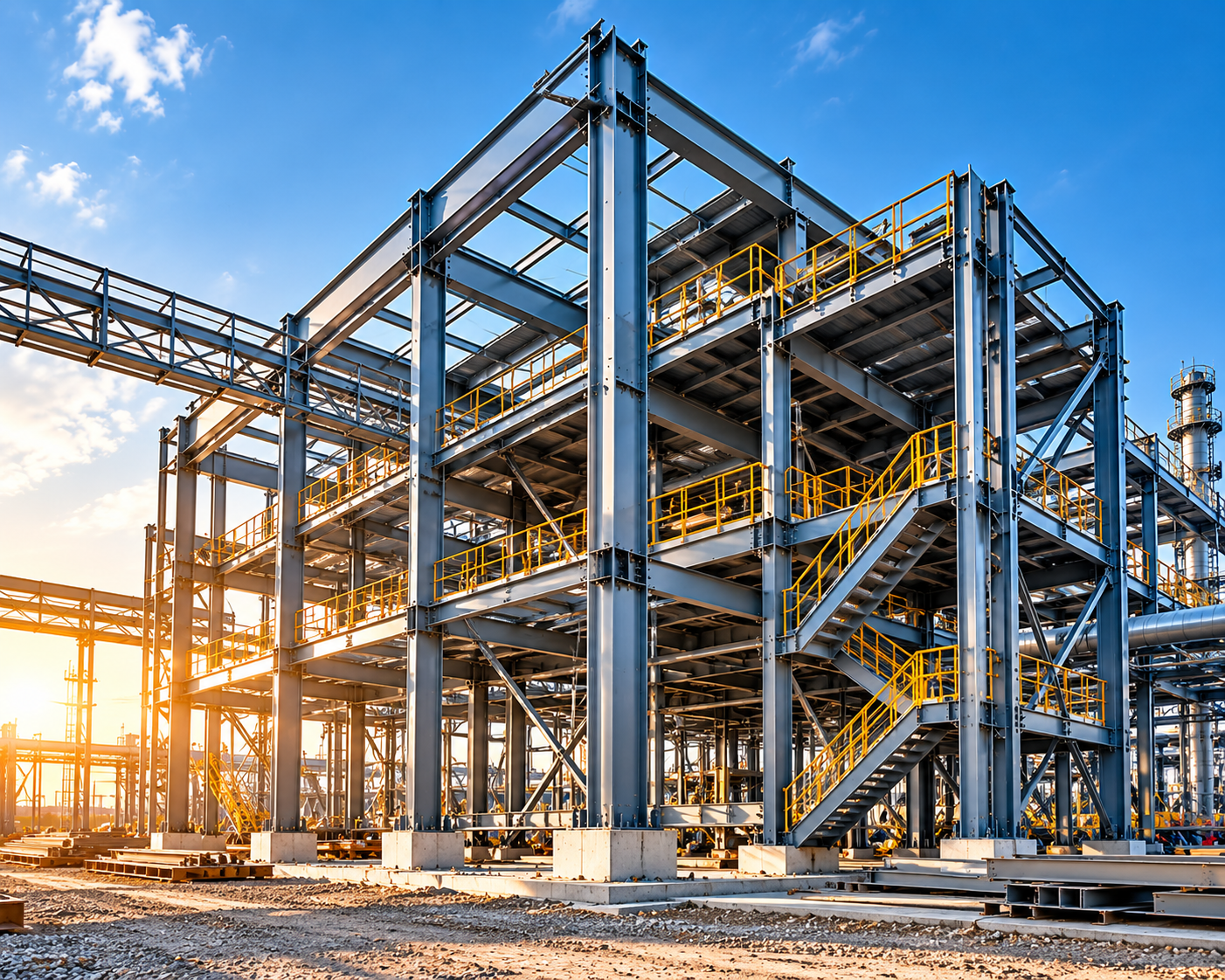 Industrial steel structures and heavy-duty fabrication by Manikanta Fabrication Works